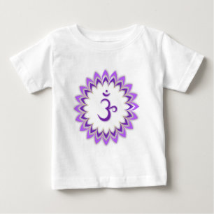 Camiseta De Bebé Símbolo Om / Crown Chakra