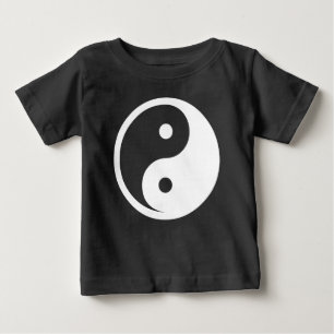 Camiseta De Bebé Símbolo Yin Yang - diseño de tatuajes sólidos 2