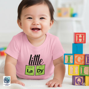 Camiseta De Bebé Símbolos de elementos de la tabla periódica de la