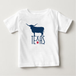 Camiseta De Bebé Símbolos de Texas, Longhorn, marina