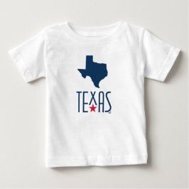 Camiseta De Bebé Símbolos de Texas, Texas, azul marino