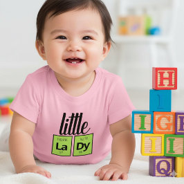 Camiseta De Bebé Símbolos divertidos de elementos de tabla periódic