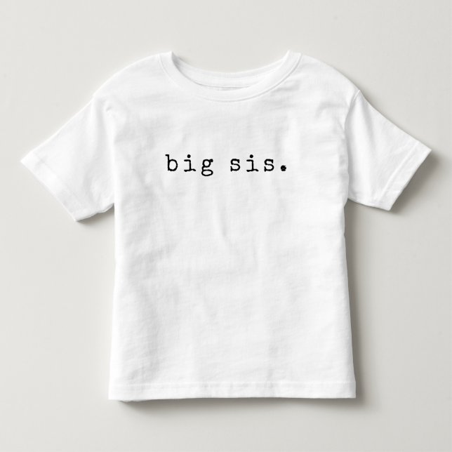 Camiseta De Bebé Simple "hermana grande". Hermanos (Anverso)