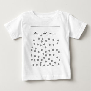 Camiseta De Bebé simple mínimo añadir tu navidad de fotos de texto 