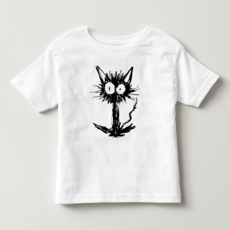 Camiseta De Bebé *Simple negro del gatito