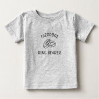 Simple Ring Bearer Personalizado Cute Bridal Party