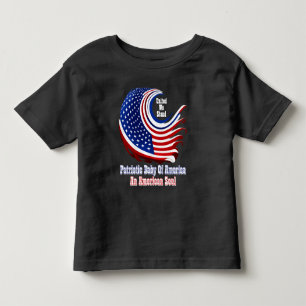 Camiseta De Bebé Simplemente Enspirado Bebé Patriótico de América