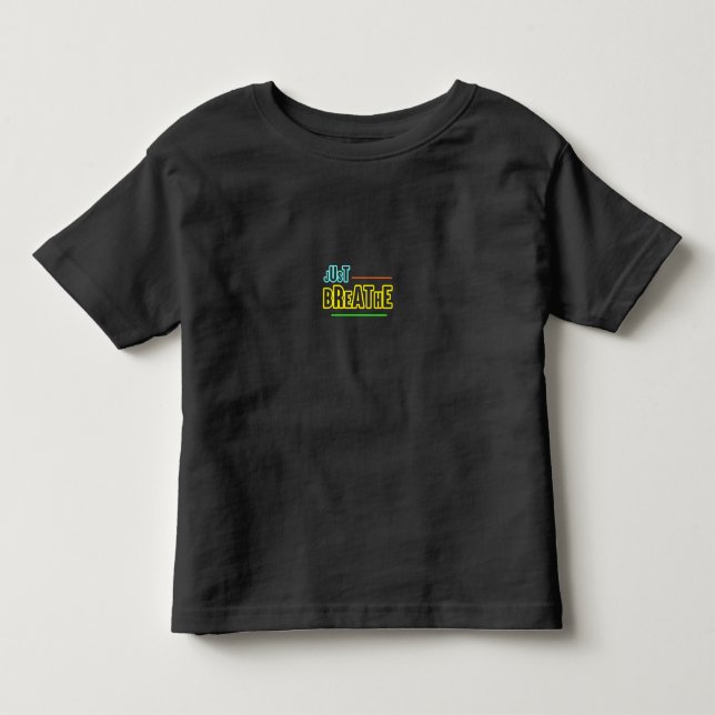 Camiseta De Bebé Simplemente respira - Relajante y diseño mental (Anverso)