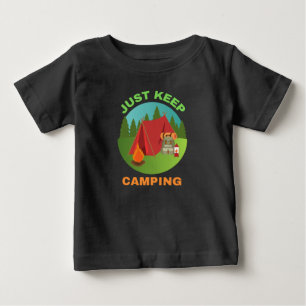 CAMISETA DE BEBÉ SIMPLEMENTE SIGAN CAMPANDO