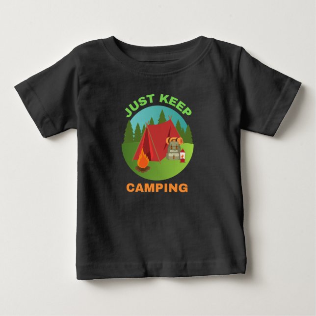 CAMISETA DE BEBÉ SIMPLEMENTE SIGAN CAMPANDO (Anverso)