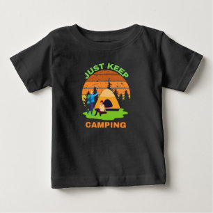 CAMISETA DE BEBÉ SIMPLEMENTE SIGAN CAMPANDO