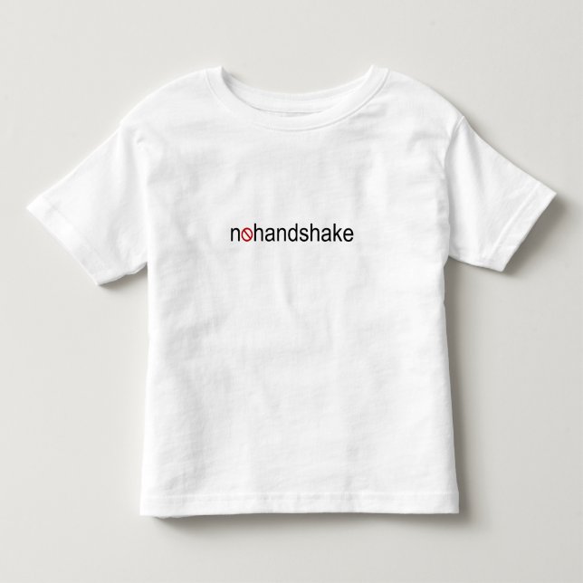 Camiseta De Bebé Sin apretón de manos (Anverso)