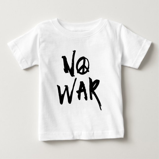 Camiseta De Bebé Sin guerra (Anverso)