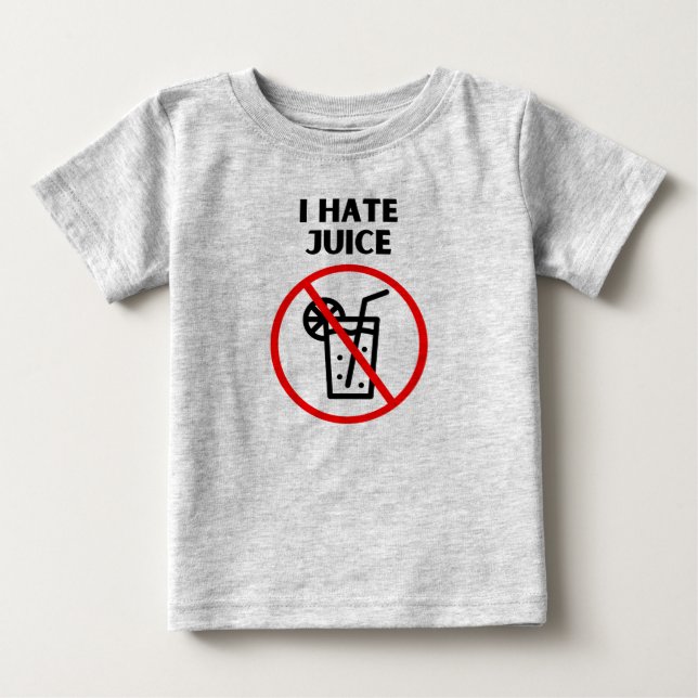 Camiseta De Bebé Sin jugo (Anverso)