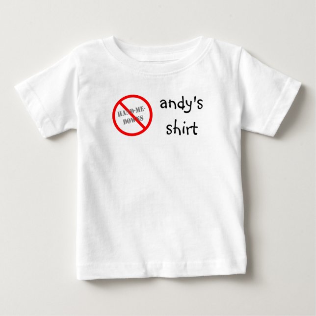 Camiseta De Bebé Sin manos a la obra (Anverso)