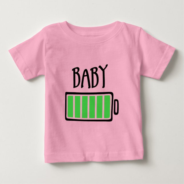 Camiseta De Bebé Sin Pilas – Bebé (Anverso)