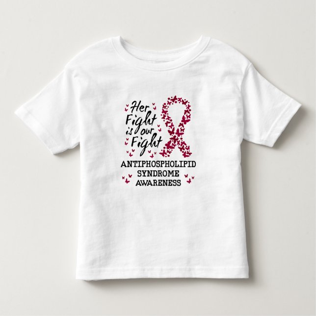 Camiseta De Bebé Síndrome antifosfolípido Conciencia (Anverso)