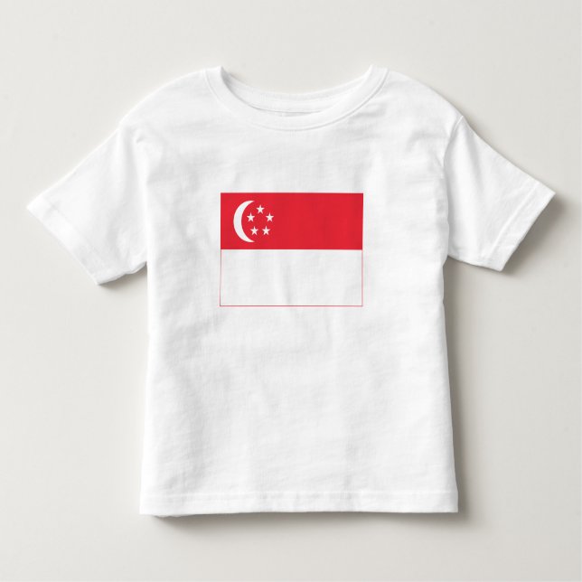 Camiseta De Bebé Singapore Flag (Anverso)