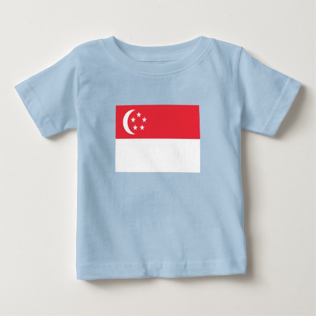 Camiseta De Bebé Singapore Flag (Anverso)