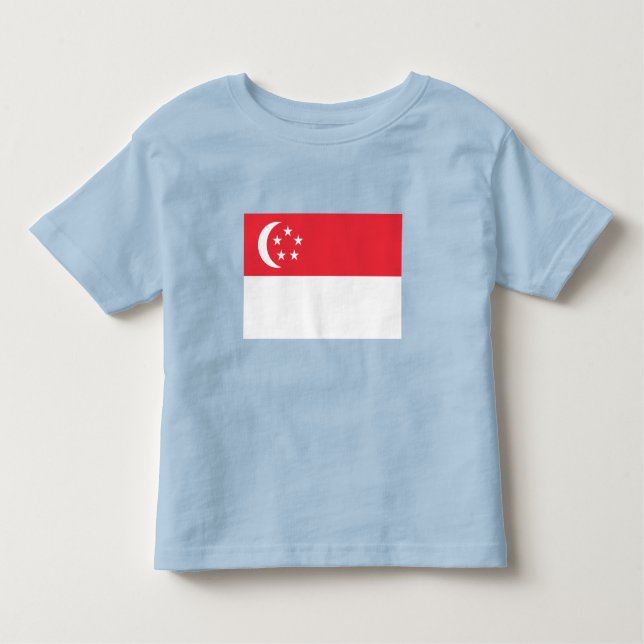 Camiseta De Bebé Singapore Flag (Anverso)