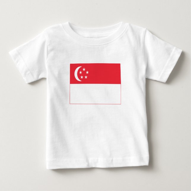 Camiseta De Bebé Singapore Flag (Anverso)