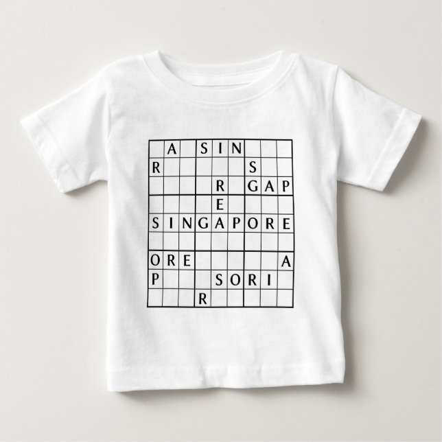 CAMISETA DE BEBÉ SINGAPUR (Anverso)