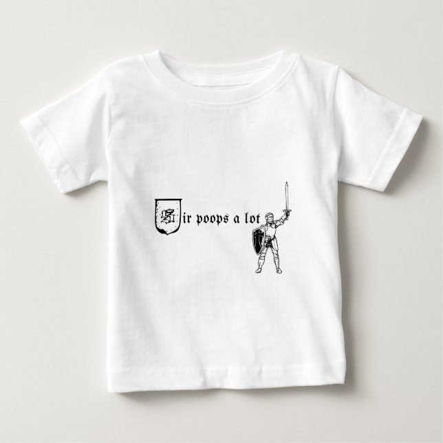 Camiseta De Bebé Sir Poops a mucho (Anverso)