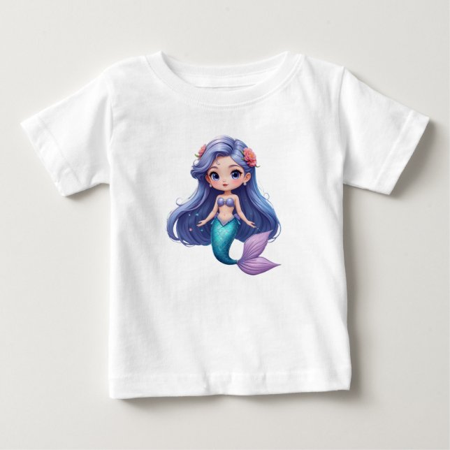 Camiseta De Bebé Sirena Bonita (Anverso)