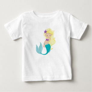 Camiseta De Bebé Sirena Bonita