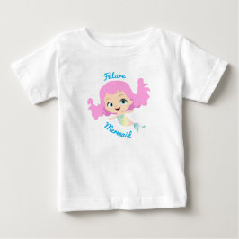 Camiseta De Bebé Sirena De Dibujos Animados Linda Futuro