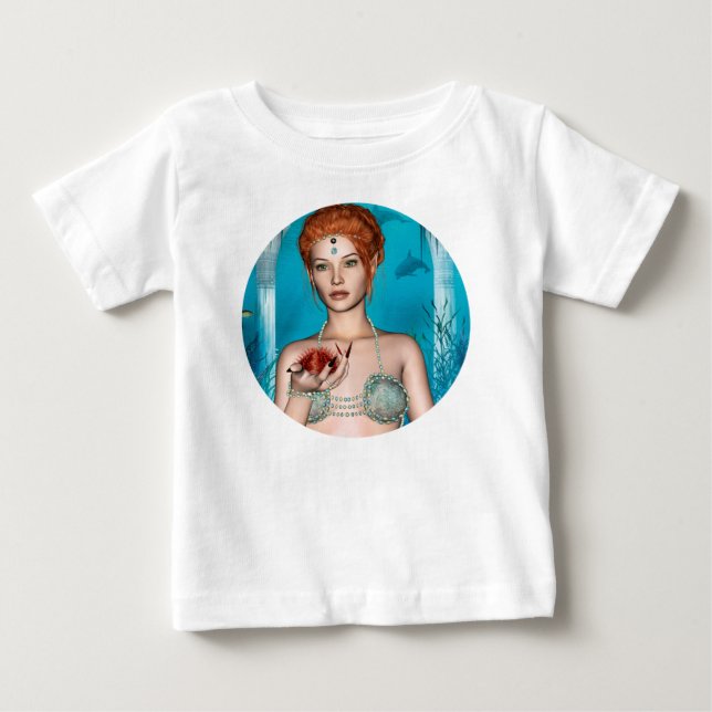 Camiseta De Bebé Sirena del Océano (Anverso)