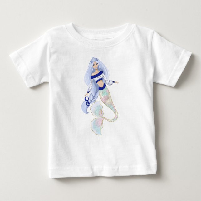 Camiseta de bebé Sirena Doncella de la Nieve (Anverso)