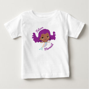 Camiseta De Bebé Sirena Futurista Afroamericana Linda