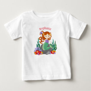 Camiseta De Bebé Sirena Linda