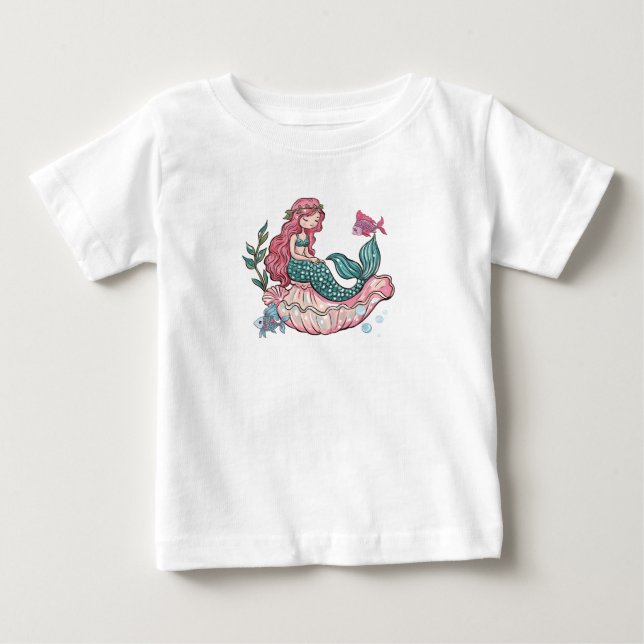 Camiseta De Bebé Sirena pequeña (Anverso)