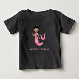 Camiseta De Bebé Sirena rosa en entrenamiento