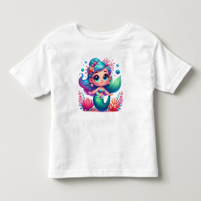 Camiseta De Bebé Sirena submarina (Anverso)