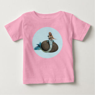Camiseta De Bebé Sirena Triste