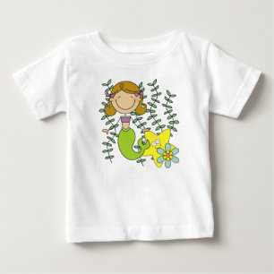 Camiseta De Bebé Sirenita haitiana marrón