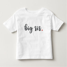 Camiseta De Bebé Sis Grande Con Corazón