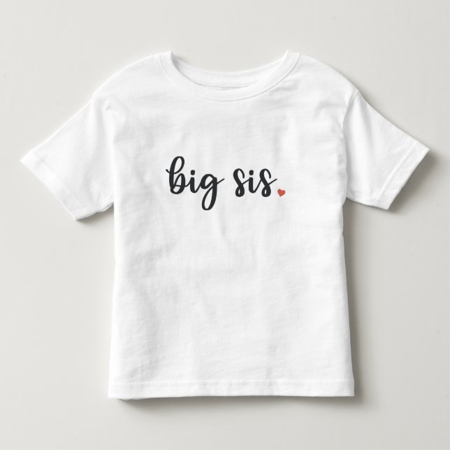 Camiseta De Bebé Sis Grande Con Corazón (Anverso)