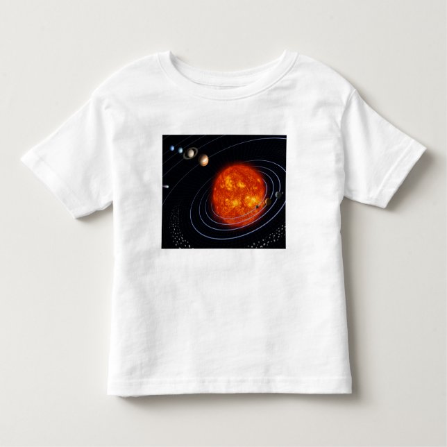 Camiseta De Bebé Sistema solar 8 (Anverso)