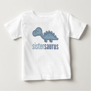 Camiseta De Bebé Sistersaurus Dinosaur Sister Matching TShirt