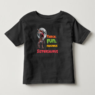 Camiseta De Bebé Sistersaurus Equipo de Dinos Hermanas Parejas Dise