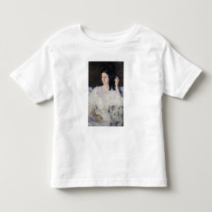 Camiseta De Bebé Sita y Sarita, o joven Chica con un gato