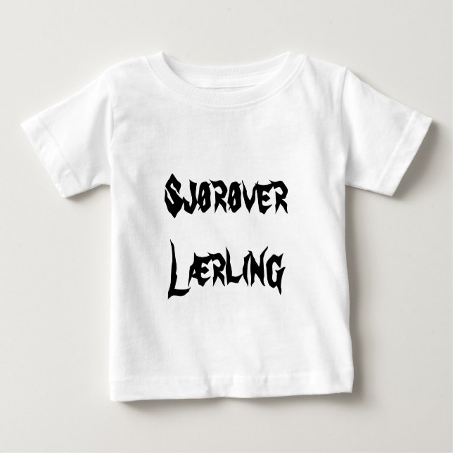 Camiseta De Bebé Sjørøver lærling, aprendiz de pirata en noruego (Anverso)