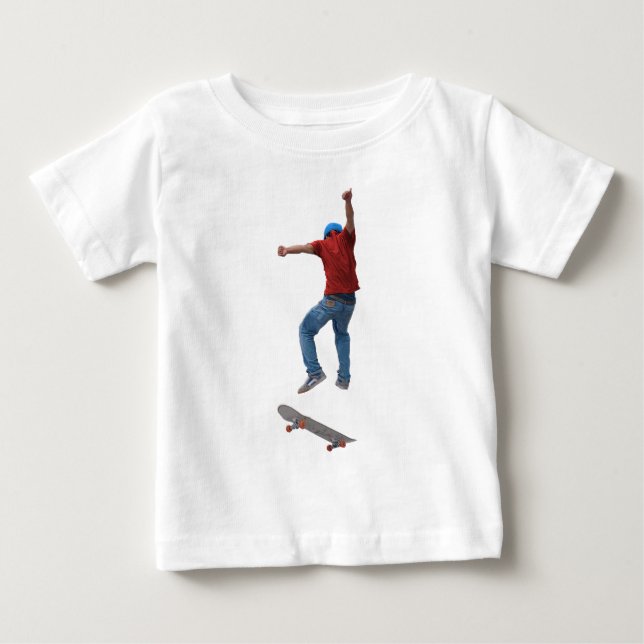 Camiseta De Bebé Skateboarder consigue algo de Air Action Street Ku (Anverso)