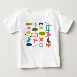Camiseta De Bebé Skewers modernos de mediados del siglo