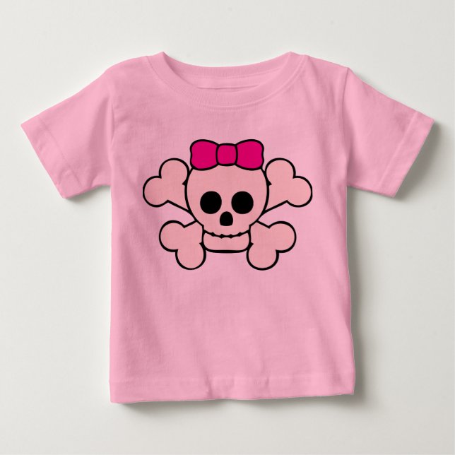 Camiseta De Bebé Skull and Crossbones Long Sleeve (Anverso)