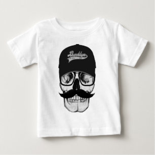 Camiseta De Bebé Skull Brooklyn Cap